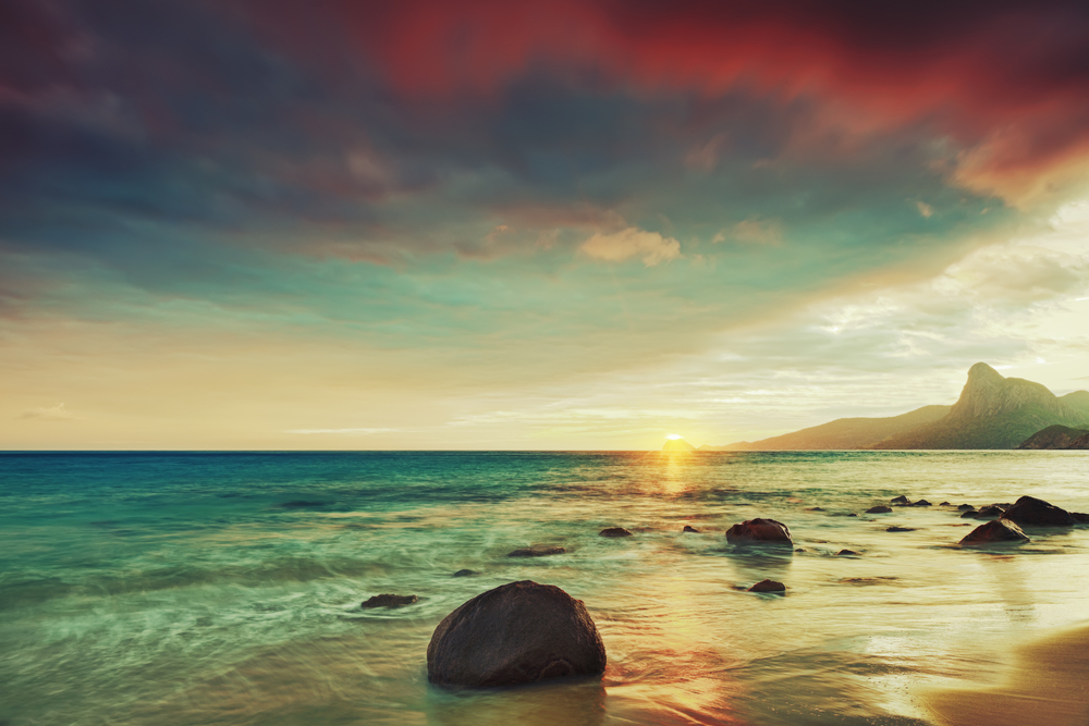 beach scene